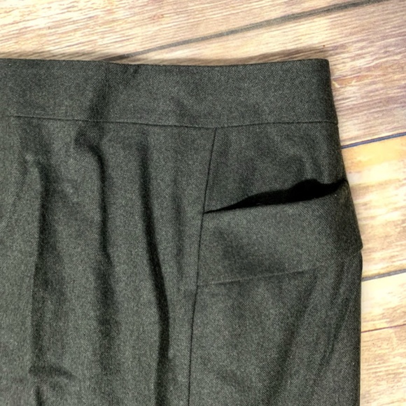 Ann Taylor | Forest Green Wool Blend Pencil Skirt - Picture 4 of 8